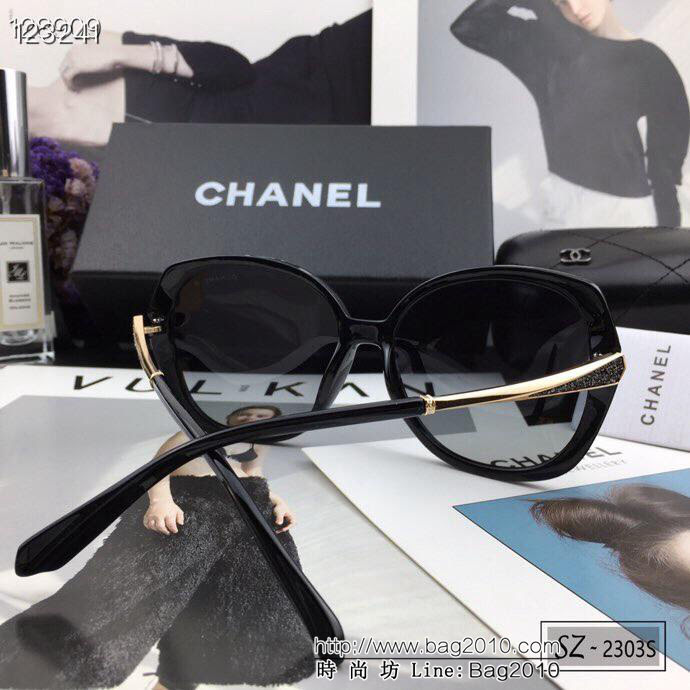 CHANEL香奈兒 寶麗來樹脂偏光鏡片 新款 小香太陽鏡 遮擋光線防輻射 2353S  lly1368